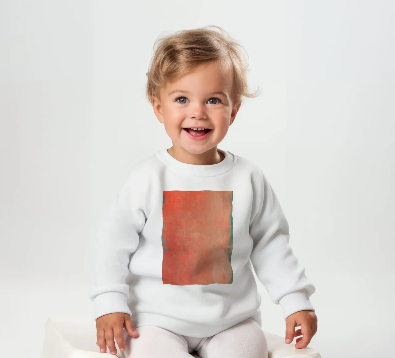 Minimal Abstract Orange Colorfield 02 felpa neonato da amini54