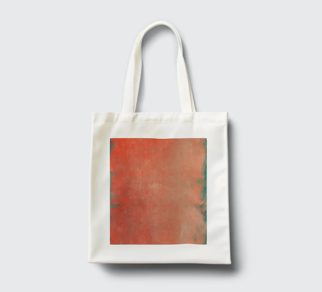 Minimal Abstract Orange Colorfield 02 borsa in juta da amini54