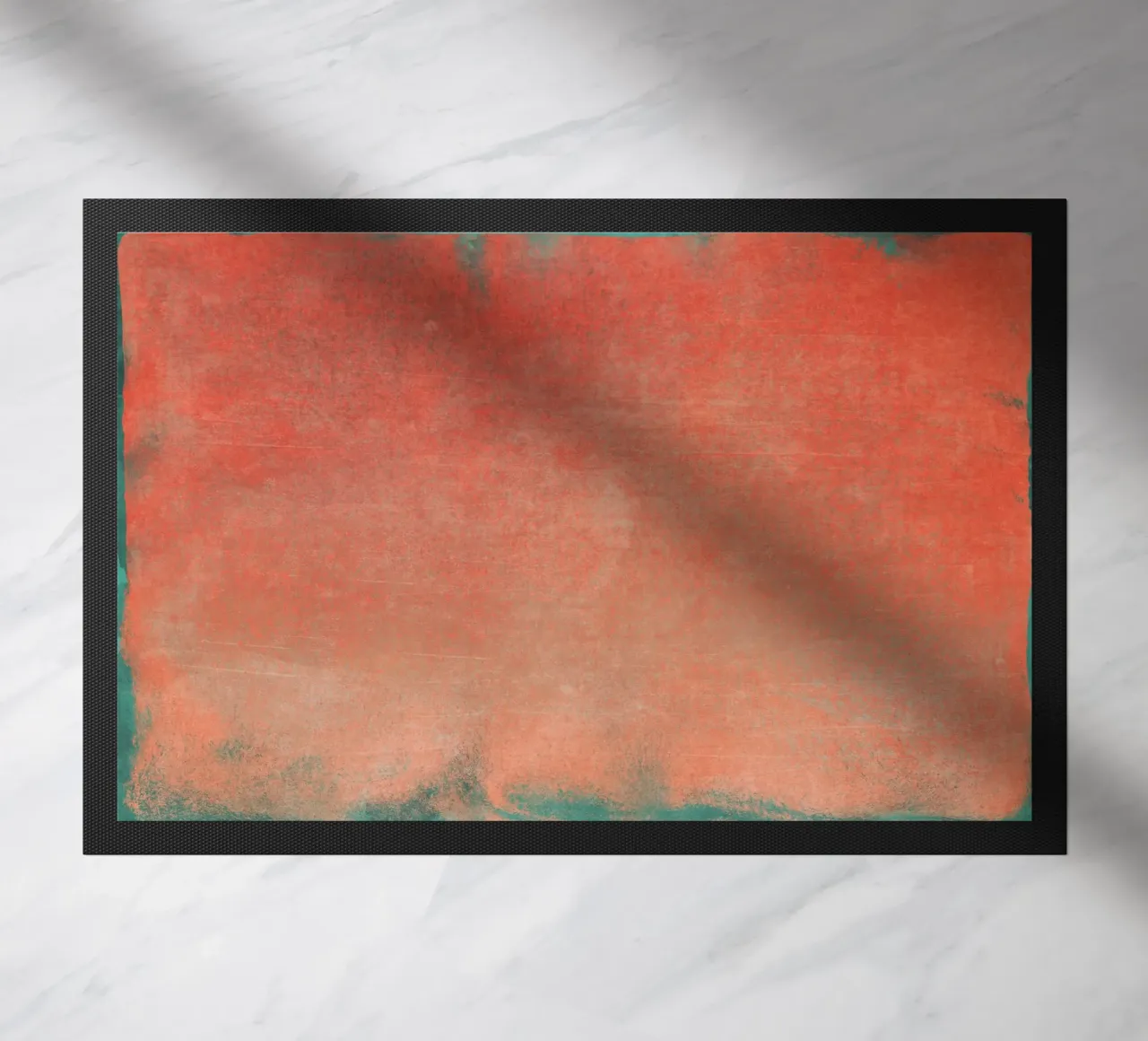 Minimal Abstract Orange Colorfield 02 paillasson de amini54