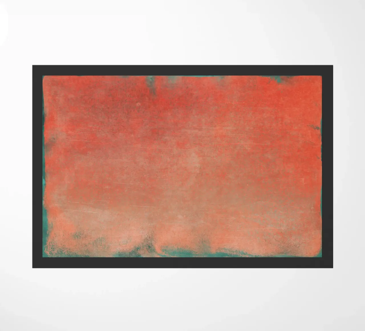 Minimal Abstract Orange Colorfield 02 paillasson de amini54