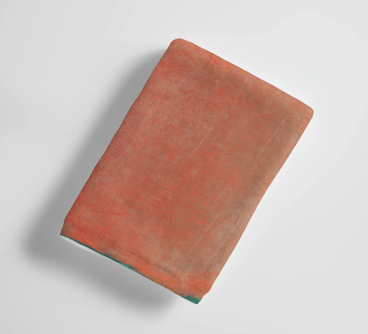 Minimalistisch abstract oranje kleurveld 02 badhanddoek van amini54