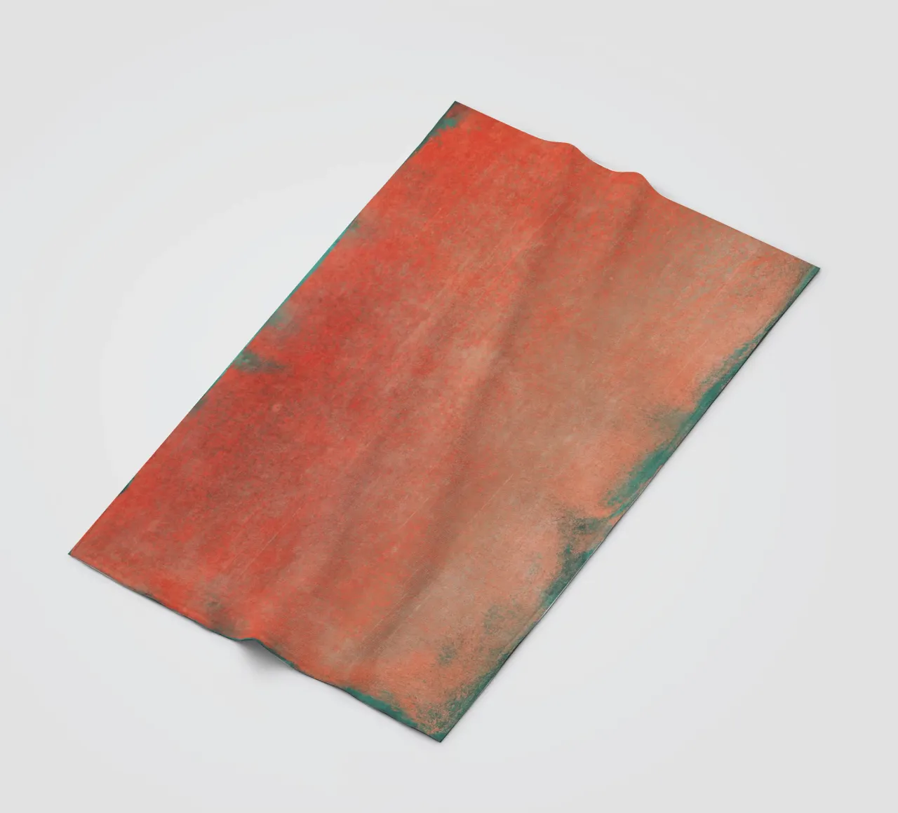Minimal Abstract Orange Colorfield 02 coperta in pile da amini54