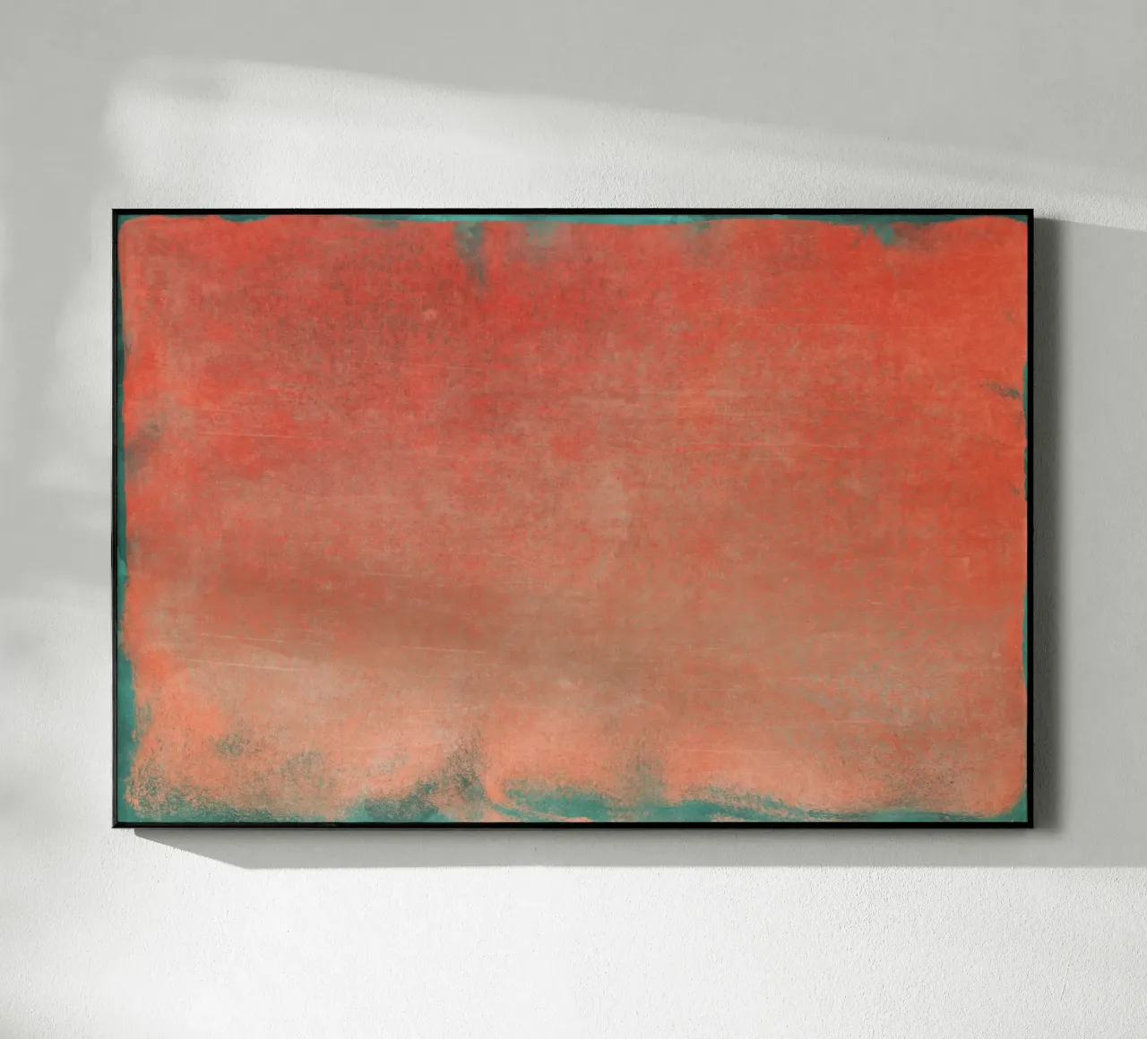 Minimal Abstract Orange Colorfield 02 plexiglass da amini54