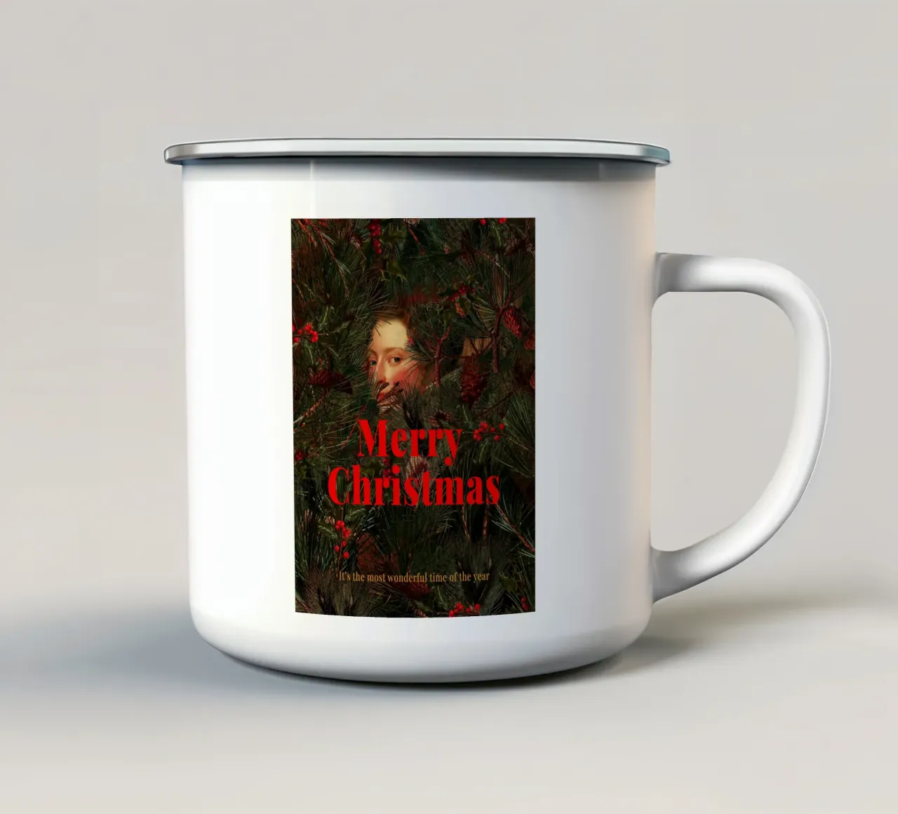 You Found Me Christmas version tazza in smalto da Frank Moth