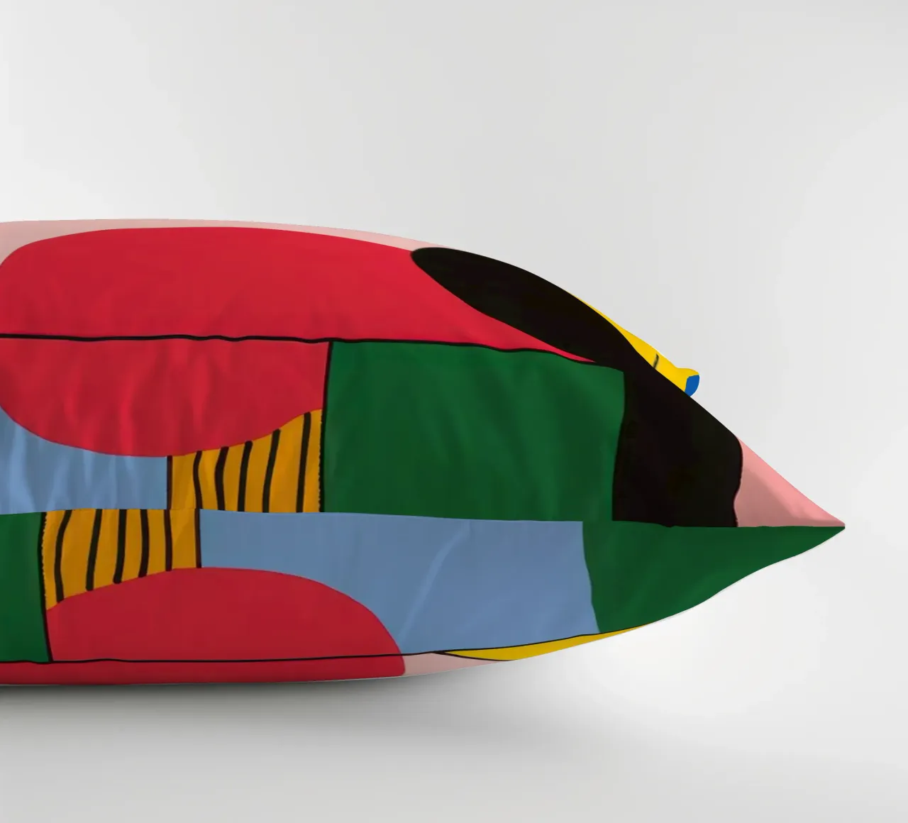 Pop-Art Geometric Face decorative cushion by Geometric