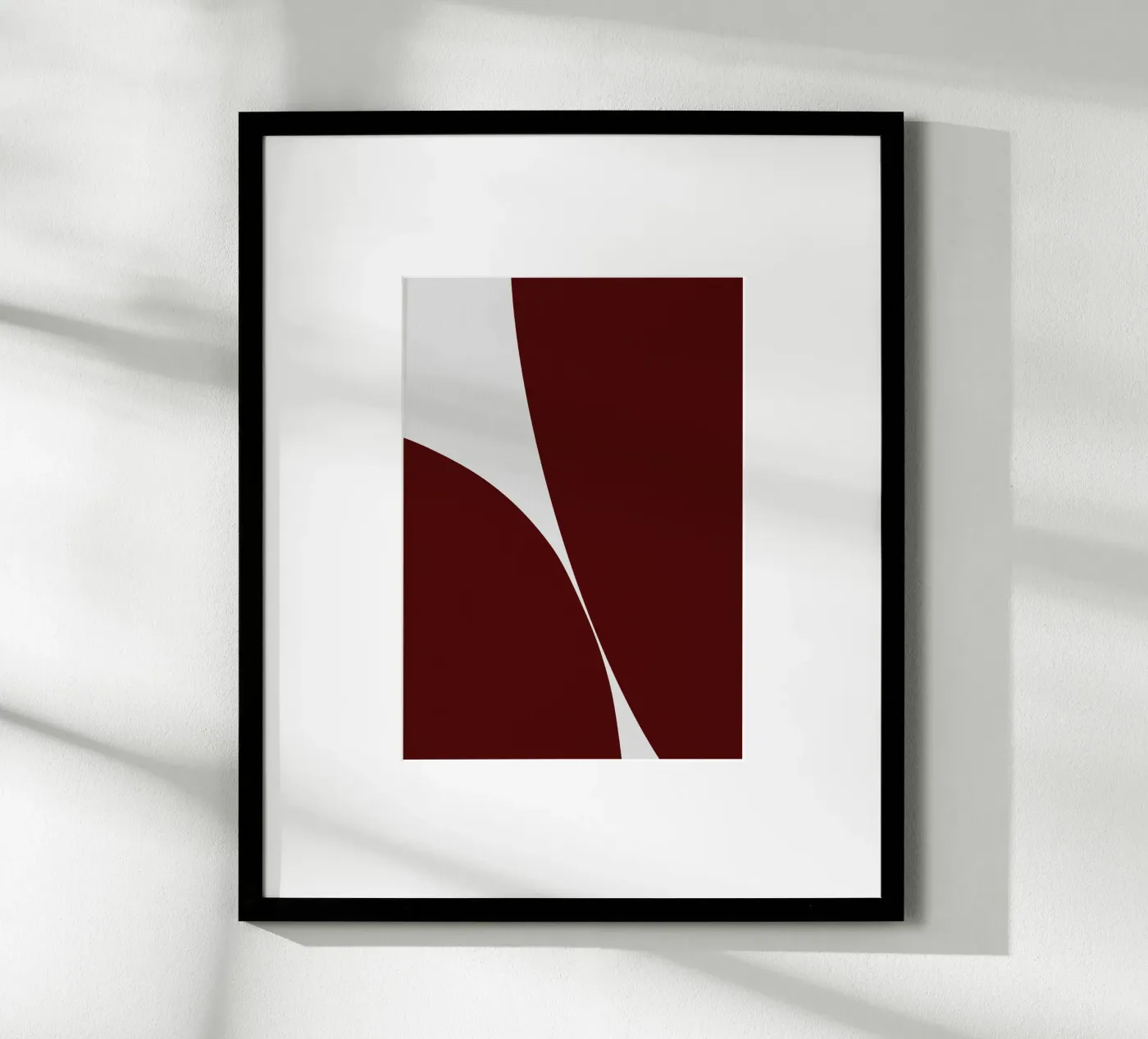 Abstract form work red 01 poster da Tida vom Weg