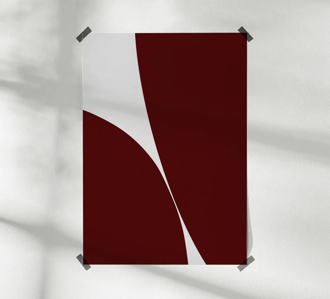 Abstract form work red 01 poster da Tida vom Weg