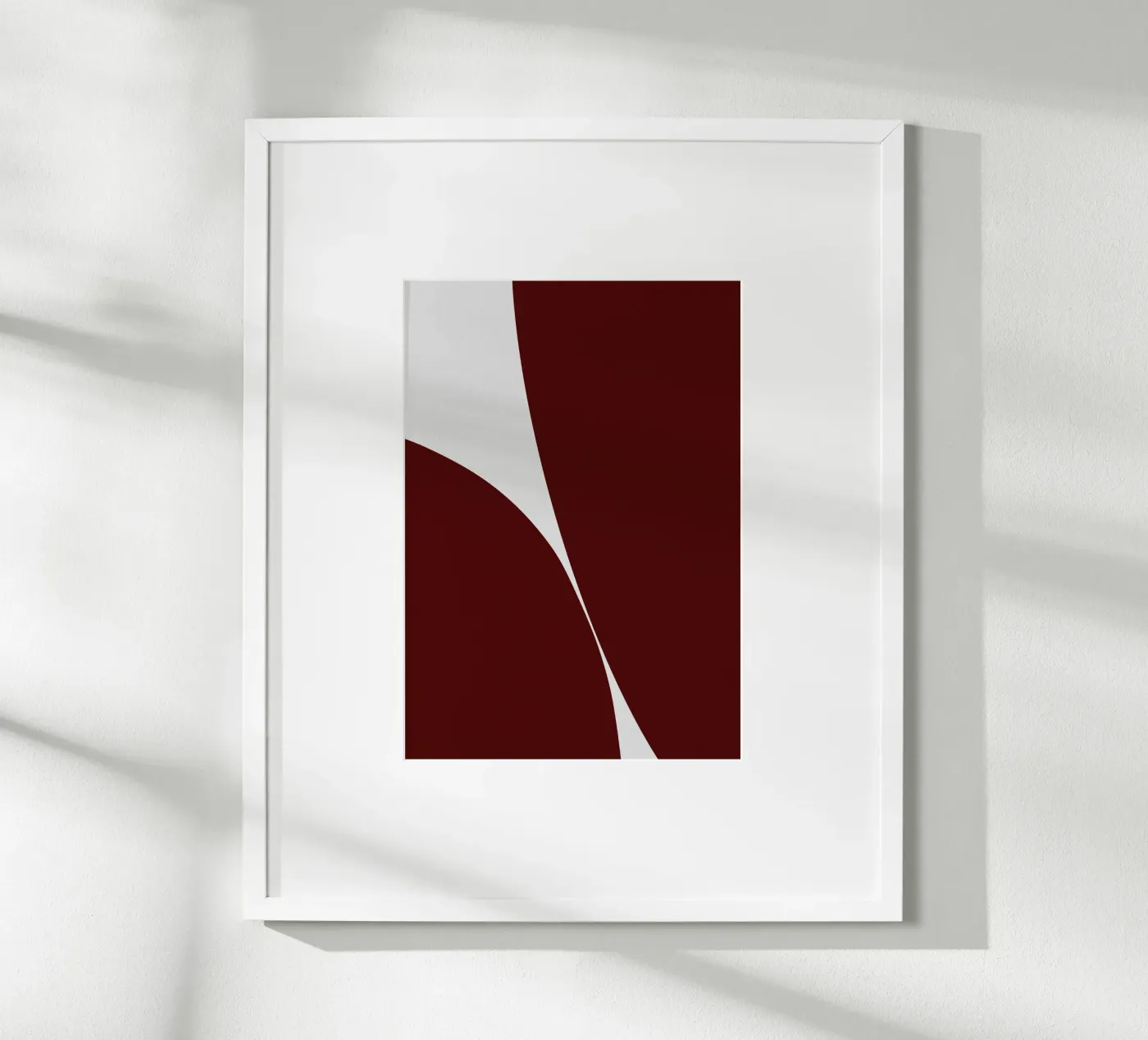 Abstract form work red 01 poster da Tida vom Weg