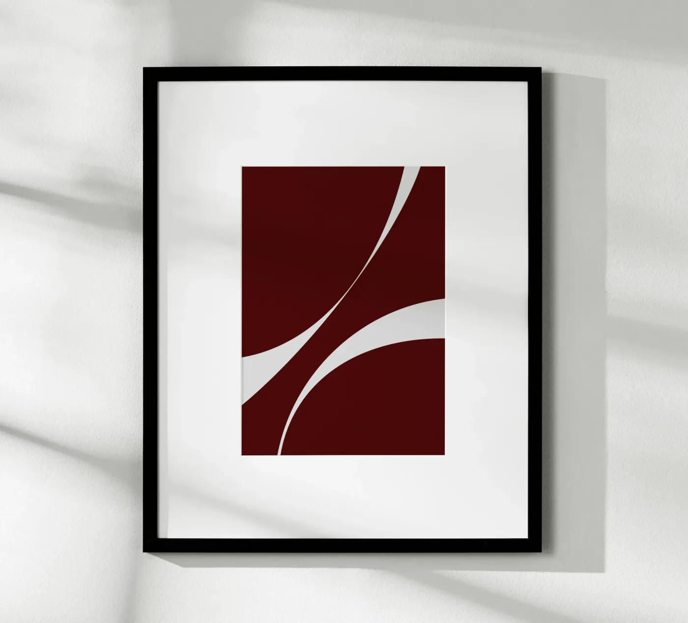 Abstract form work red 02 poster da Tida vom Weg