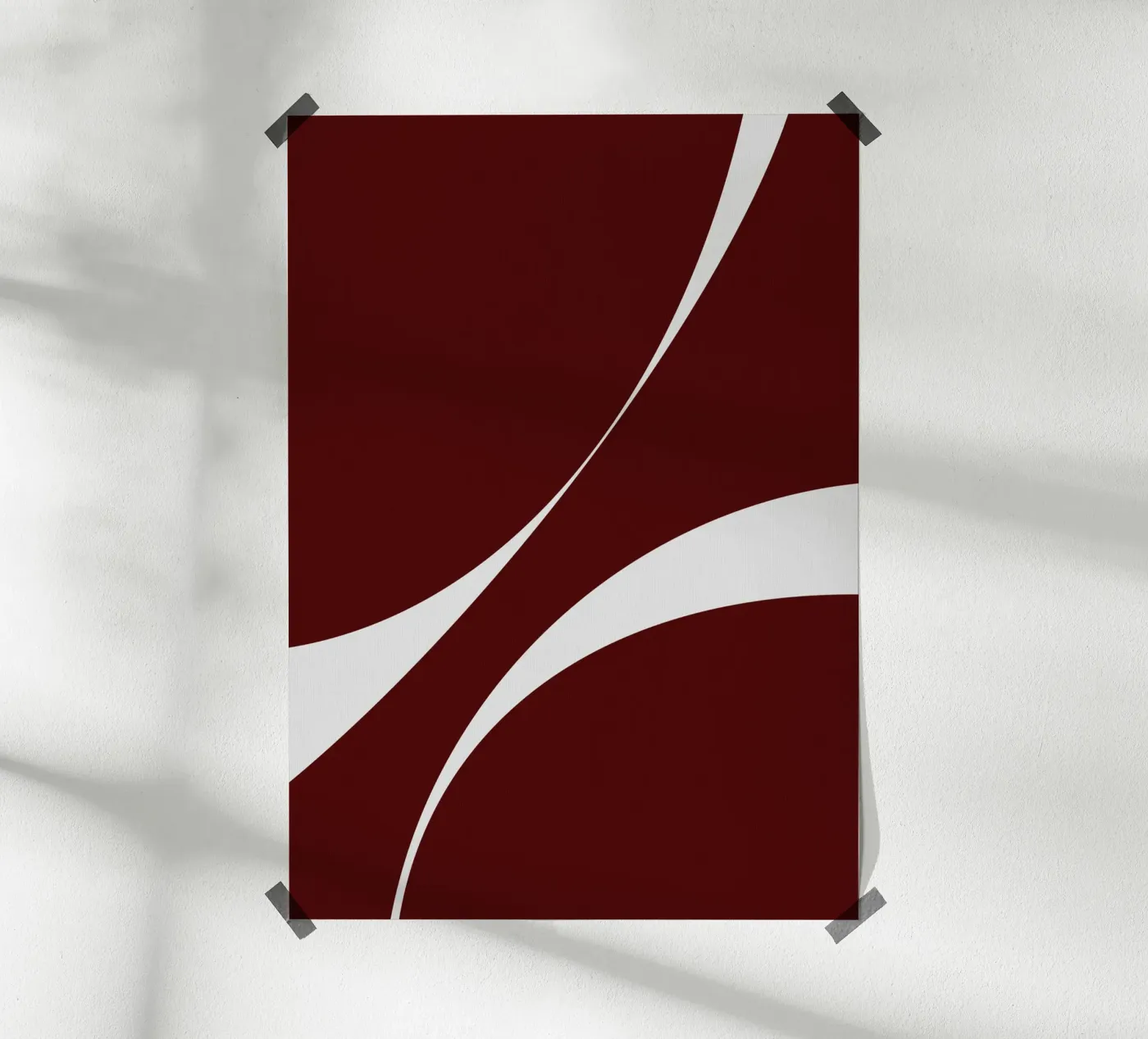 Abstract form work red 02 poster da Tida vom Weg