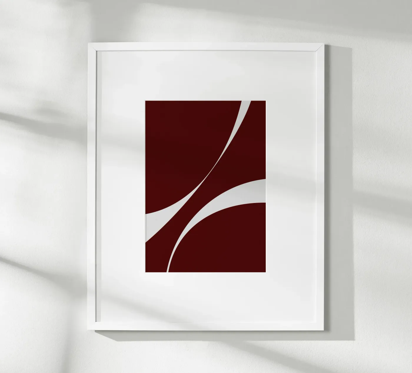 Abstract form work red 02 poster da Tida vom Weg