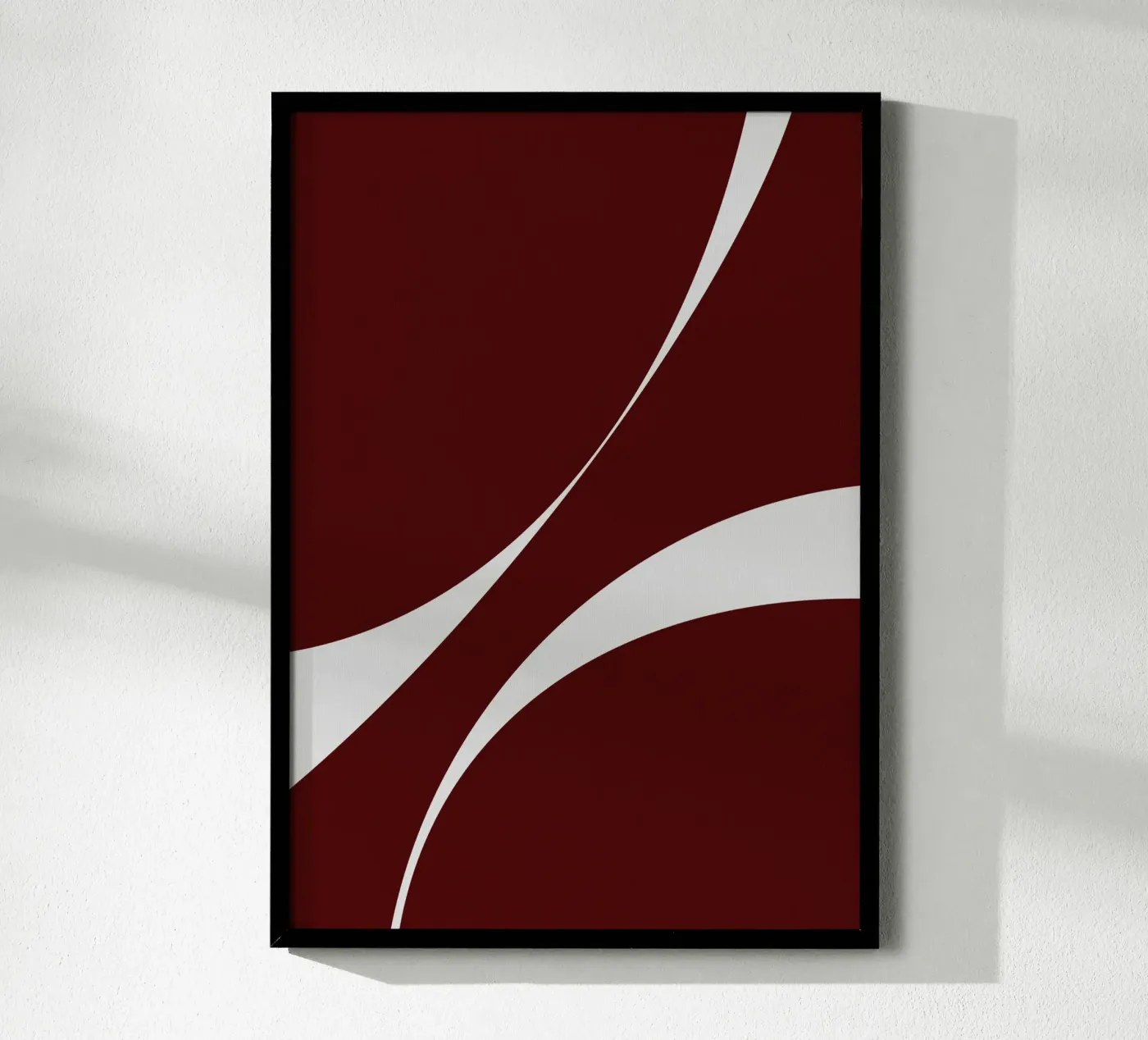 Abstract form work red 02 poster da Tida vom Weg