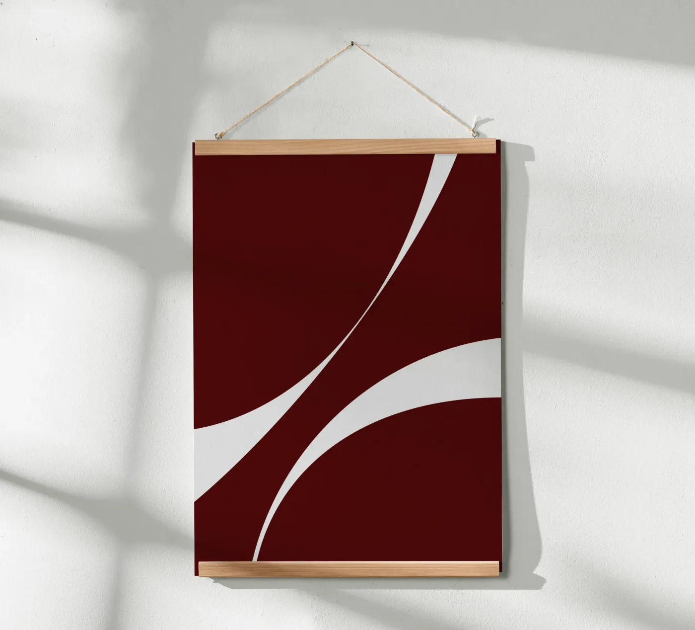 Abstract form work red 02 poster da Tida vom Weg