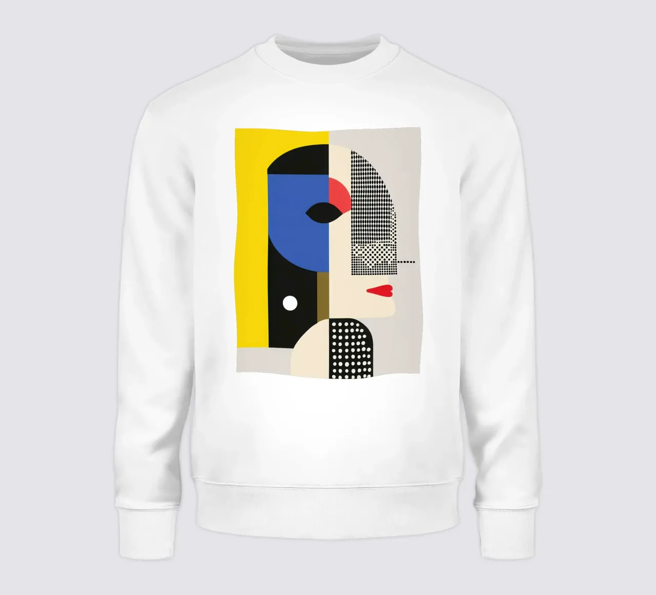 Modernist Profile in Points sweatshirt by Geometric