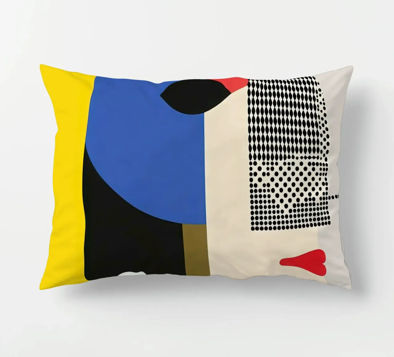 Modernist Profile in Points decorative cushion by Geometric