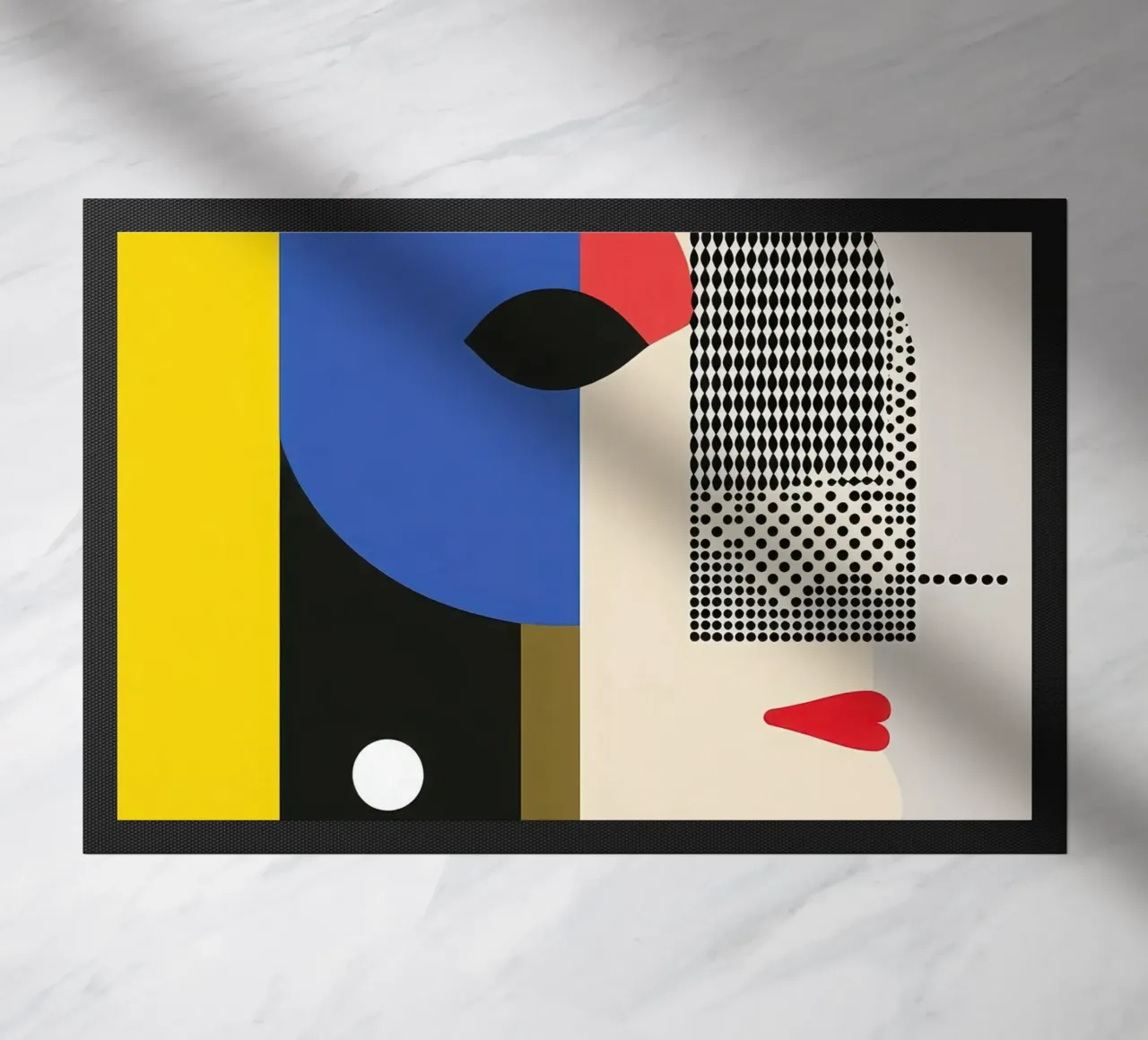 Modernist Profile in Points doormat by Geometric
