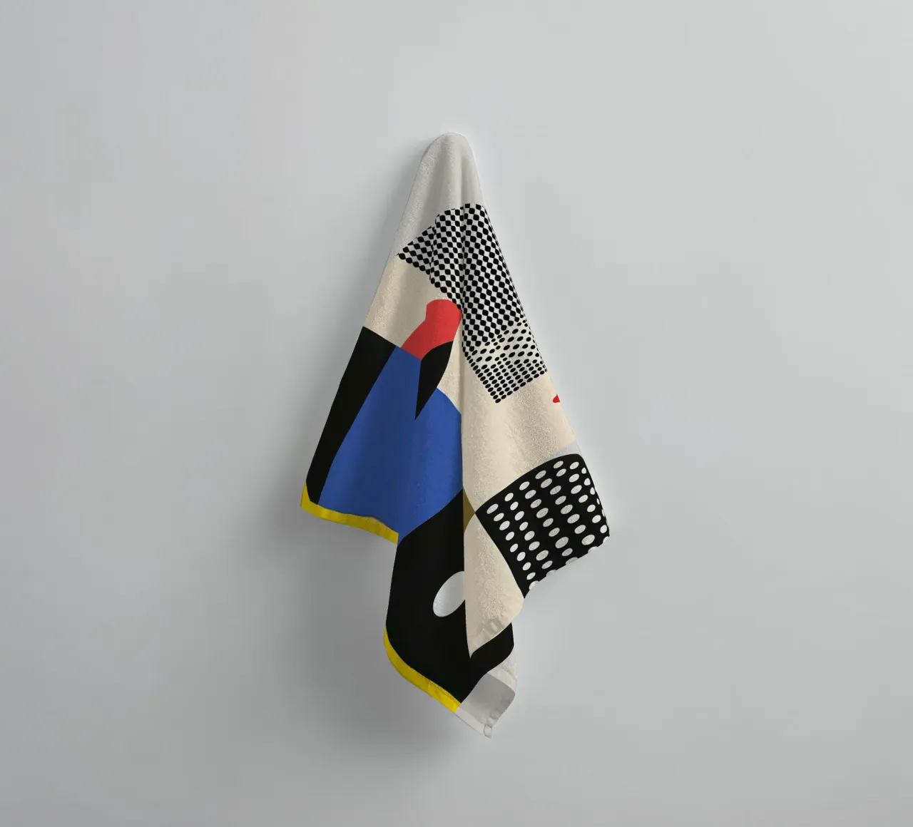 Modernist Profile in Points towel by Geometric
