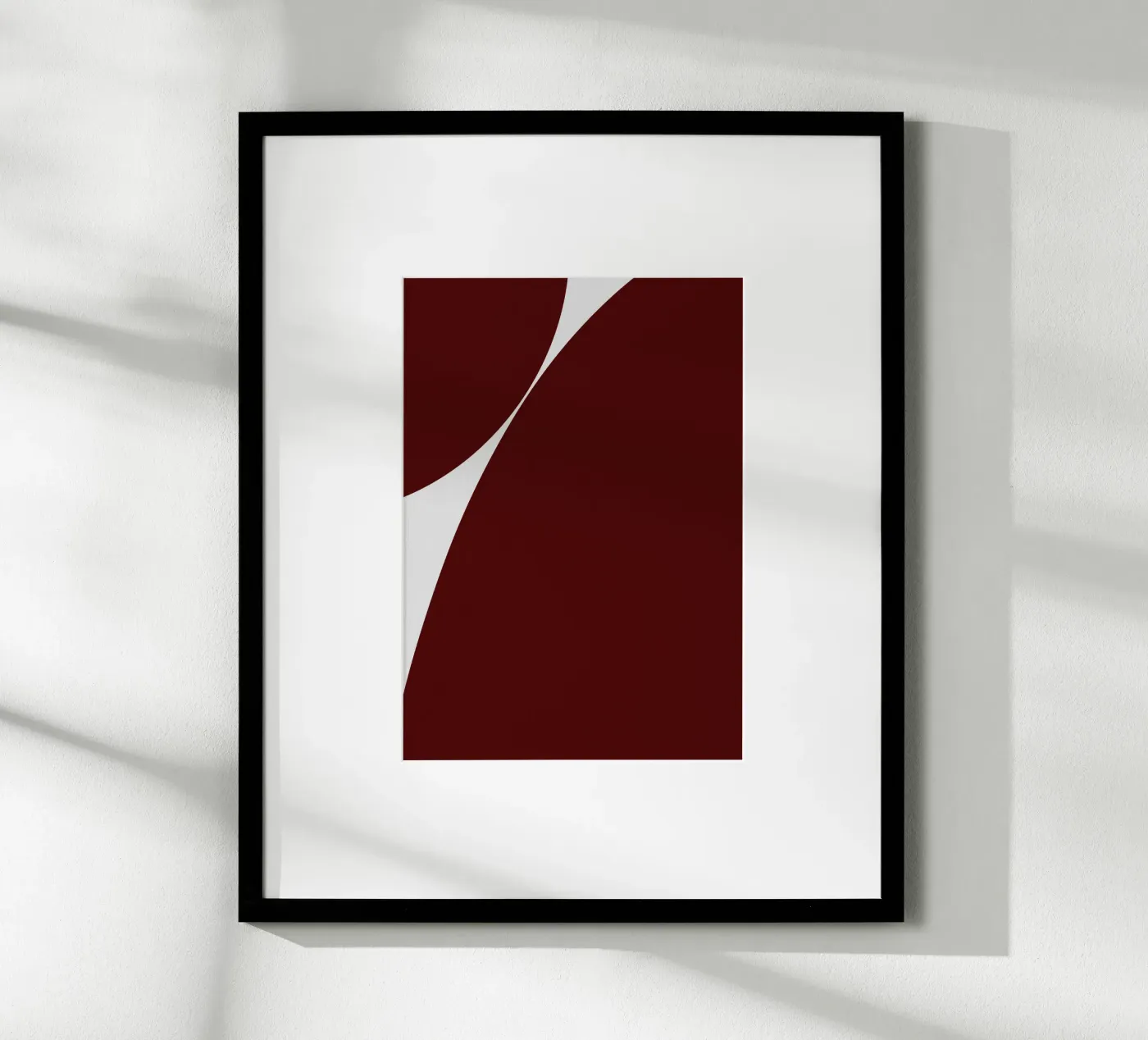 Abstract form work red 03 poster da Tida vom Weg