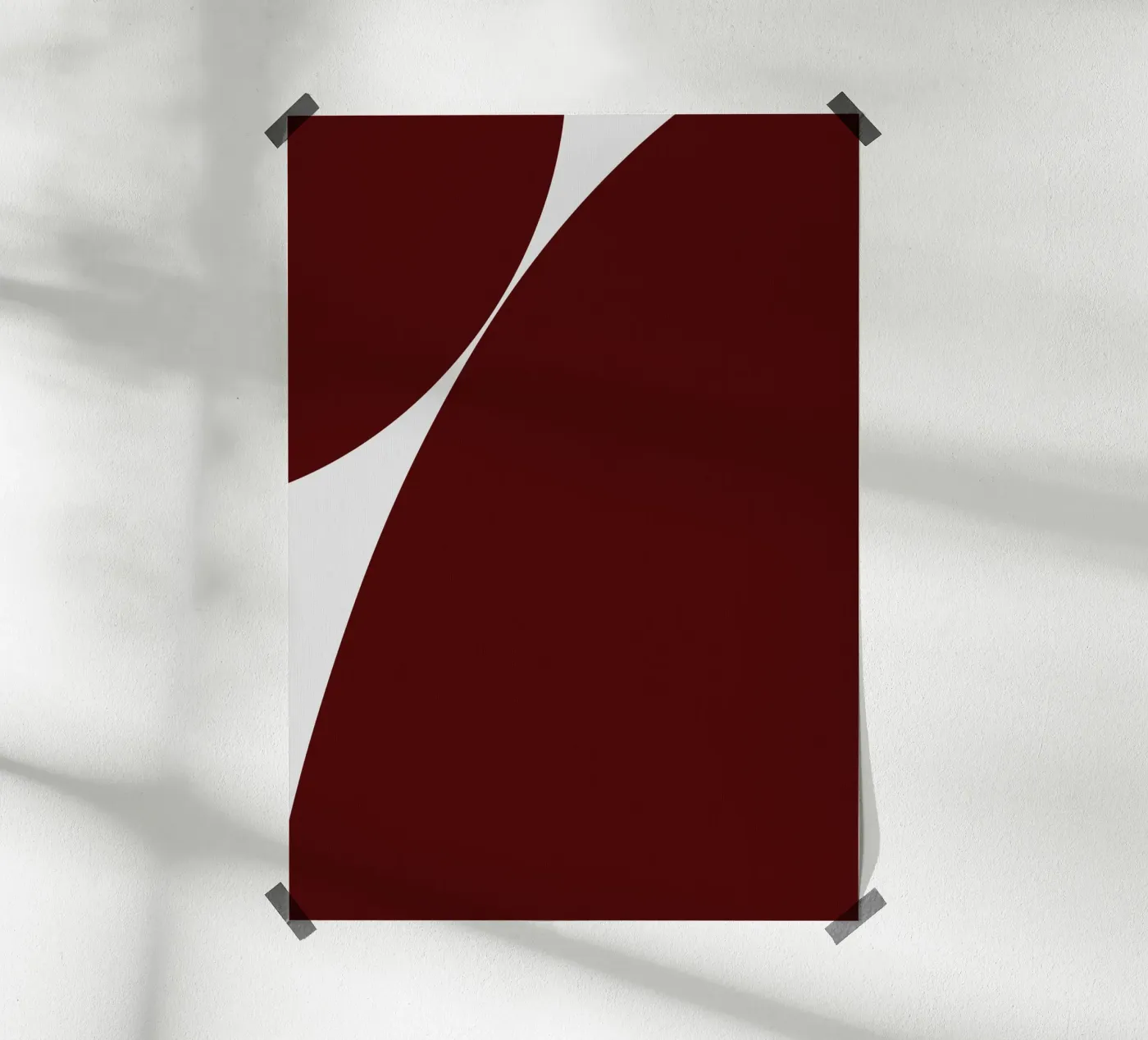 Abstract form work red 03 poster da Tida vom Weg