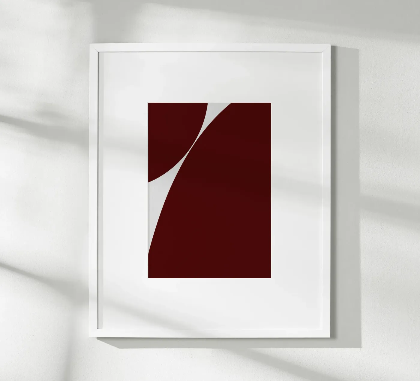 Abstract form work red 03 poster da Tida vom Weg