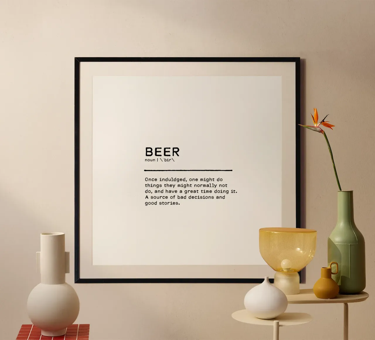 Definizione Citazione - Birra poster da Orara Studio