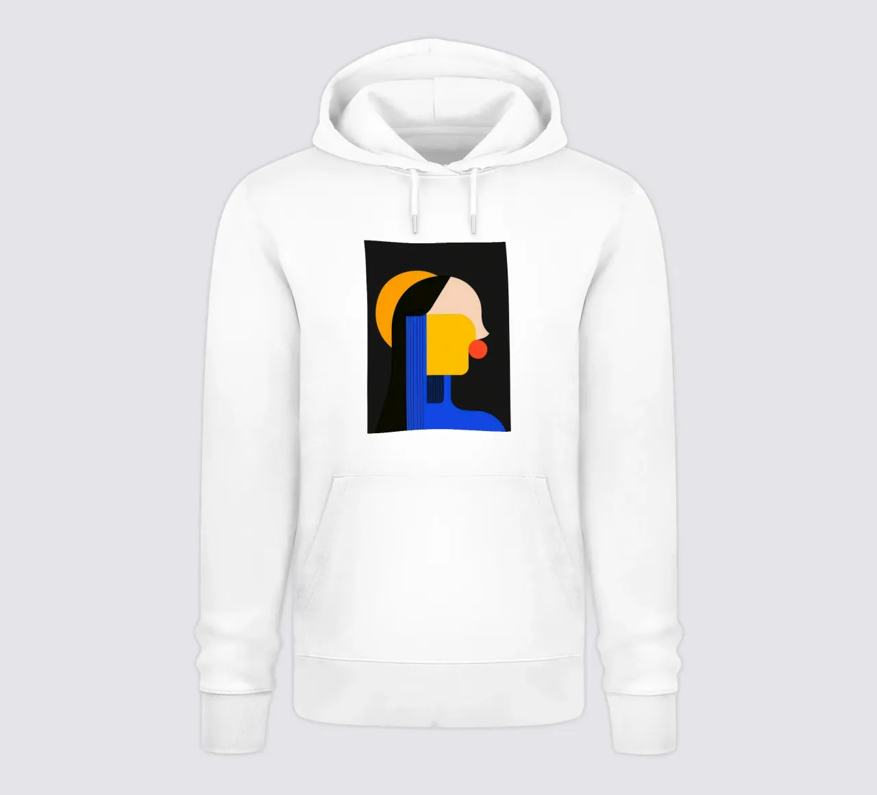 Profilo geometrico notturno felpa con cappuccio da Geometric