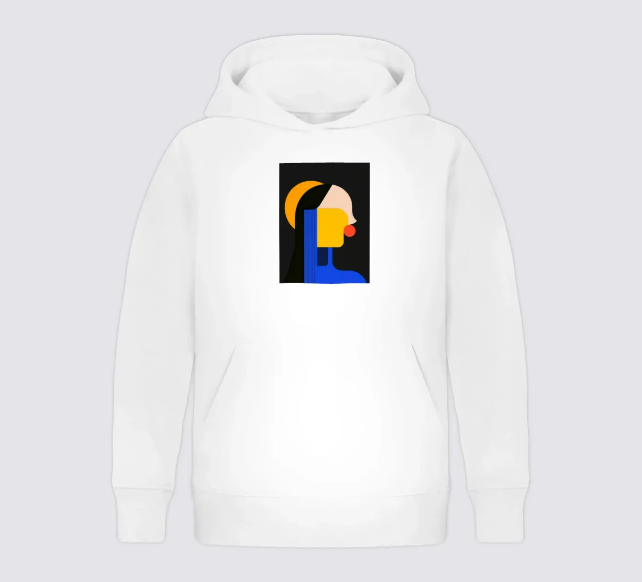 Profilo geometrico notturno felpa bambino con cappuccio da Geometric