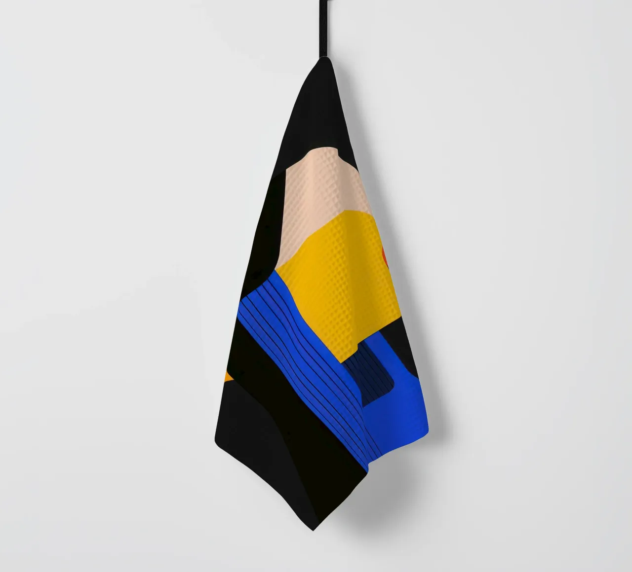 Geometric Night Profile tea towel by Geometric