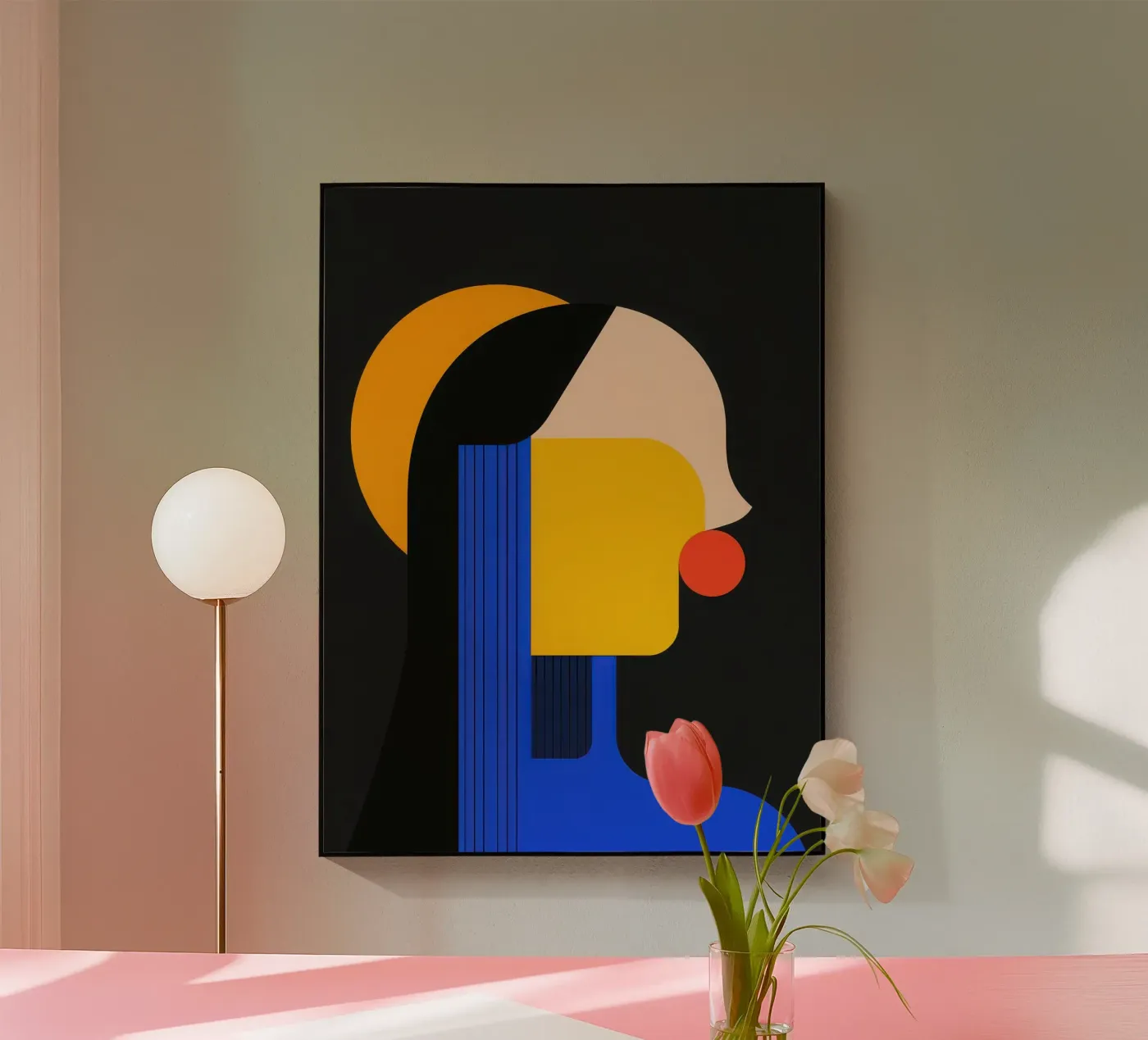 Profilo geometrico notturno plexiglass da Geometric