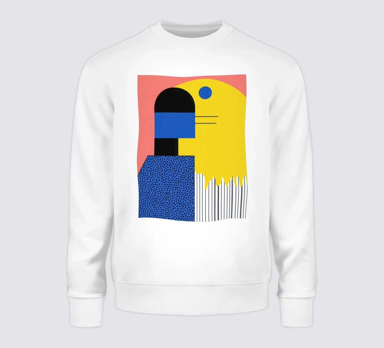 Abstract composition with dots sweatshirt by Geometric