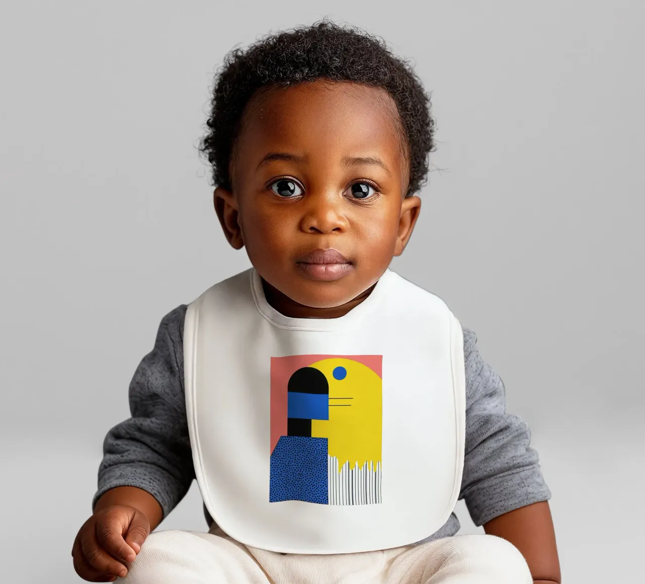 Composizione astratta con punti bavaglino da Geometric