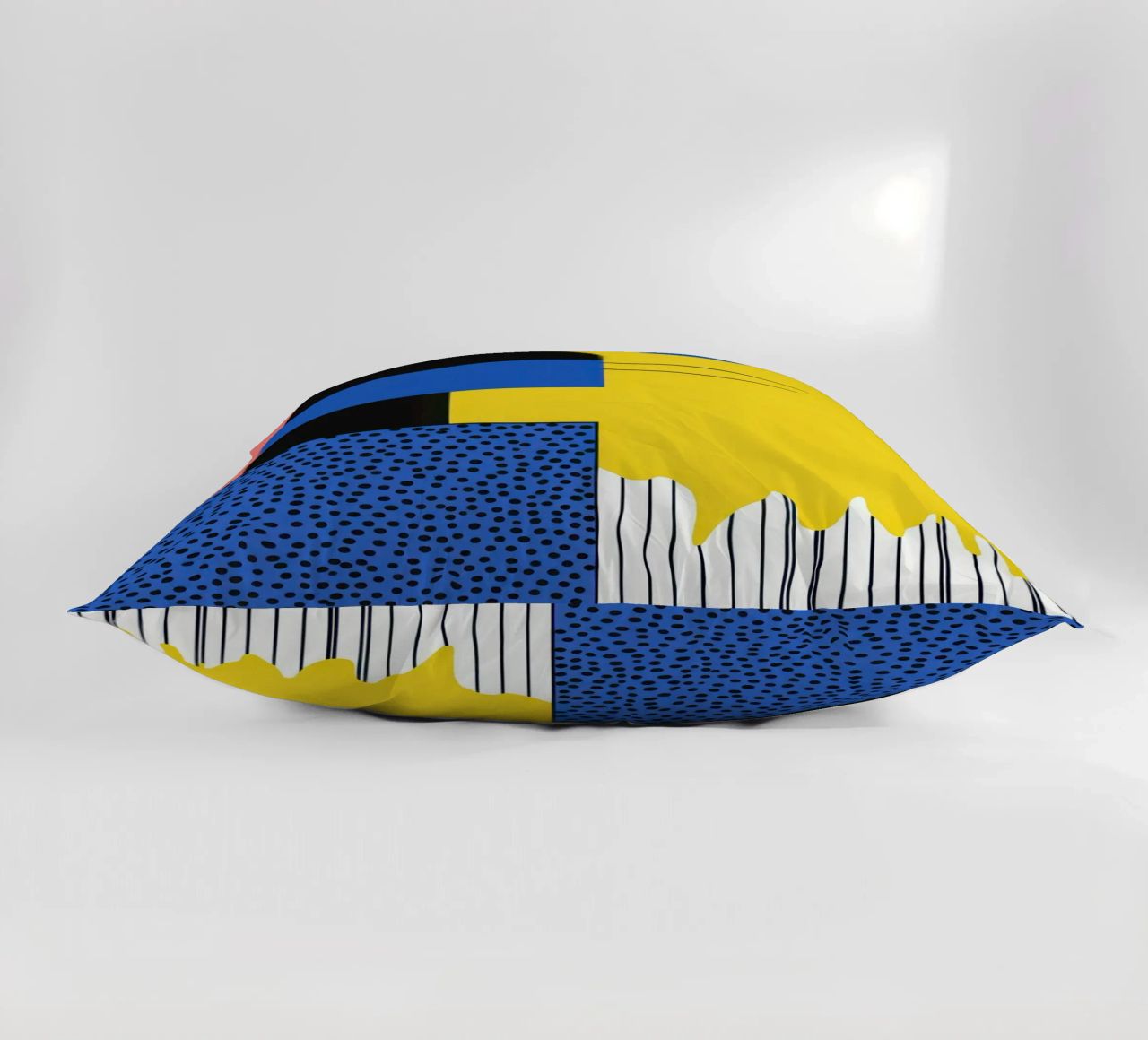 Abstract composition with dots decorative cushion by Geometric