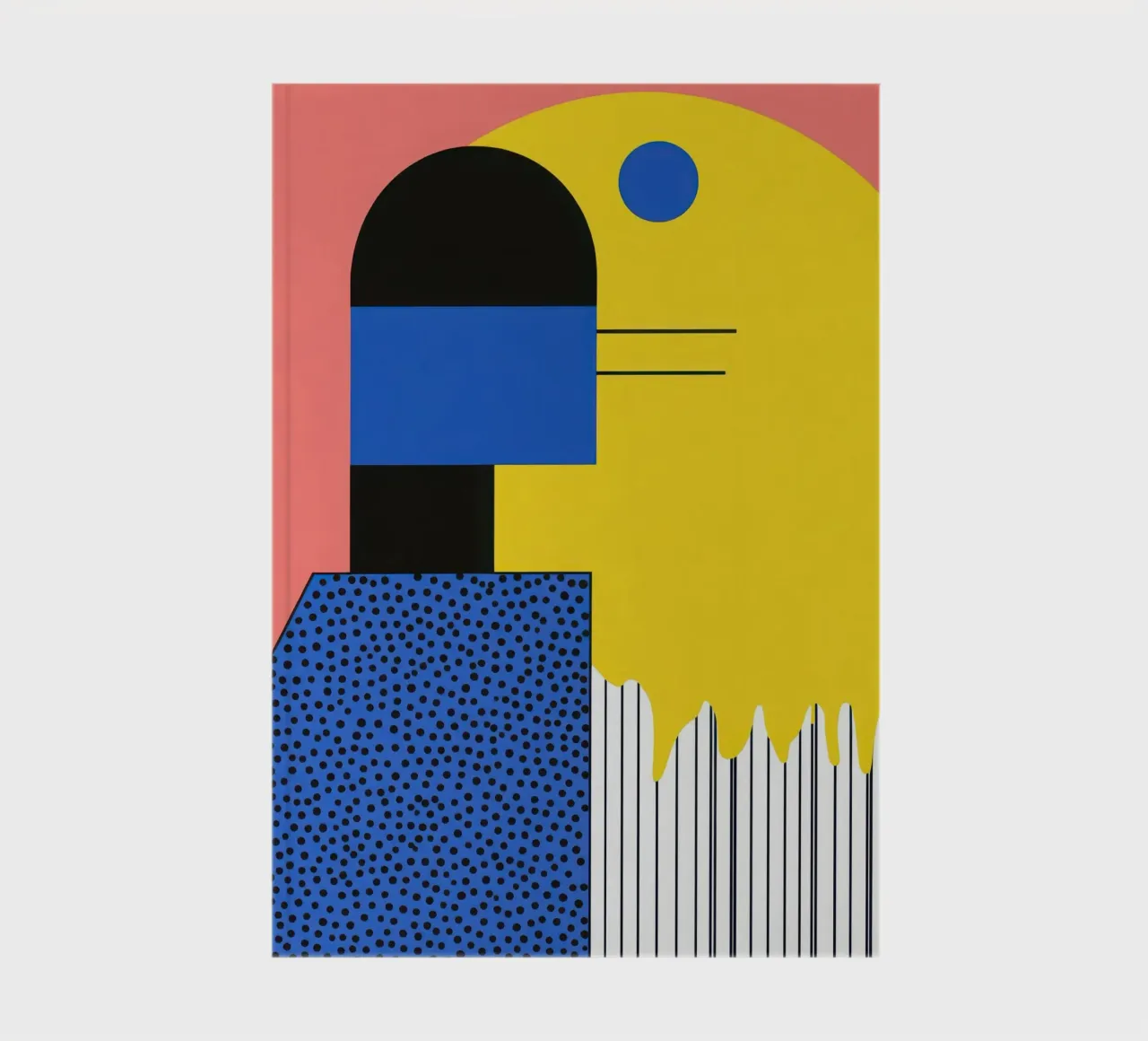 Composition Abstraite aux Points carnet de notes de Geometric