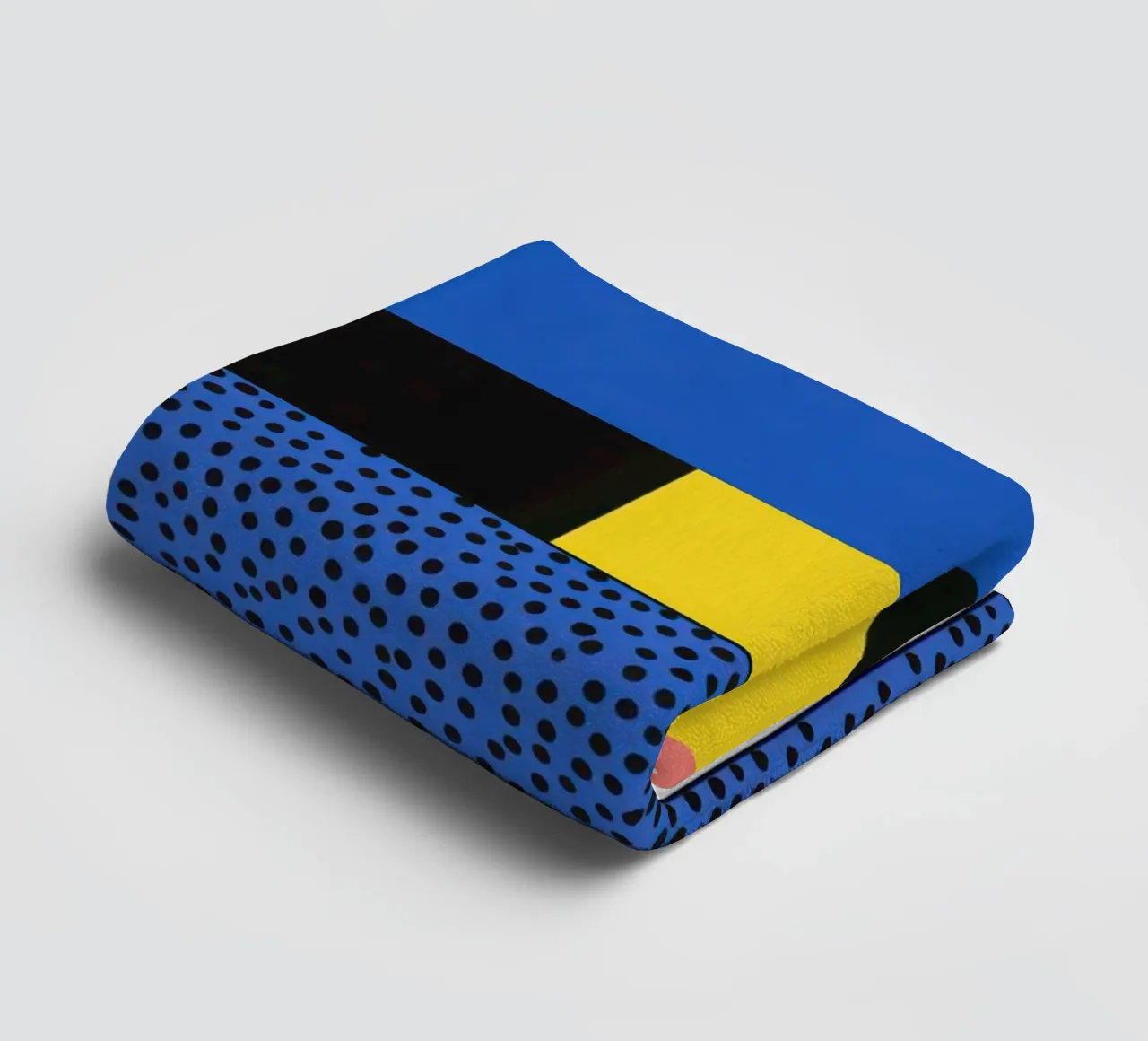 Abstract composition with dots towel by Geometric