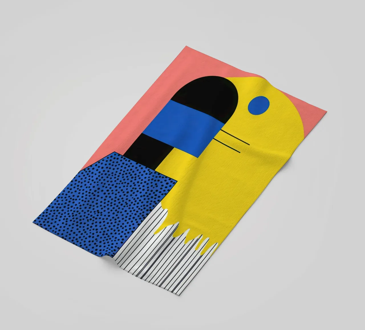 Composizione astratta con punti telo mare da Geometric