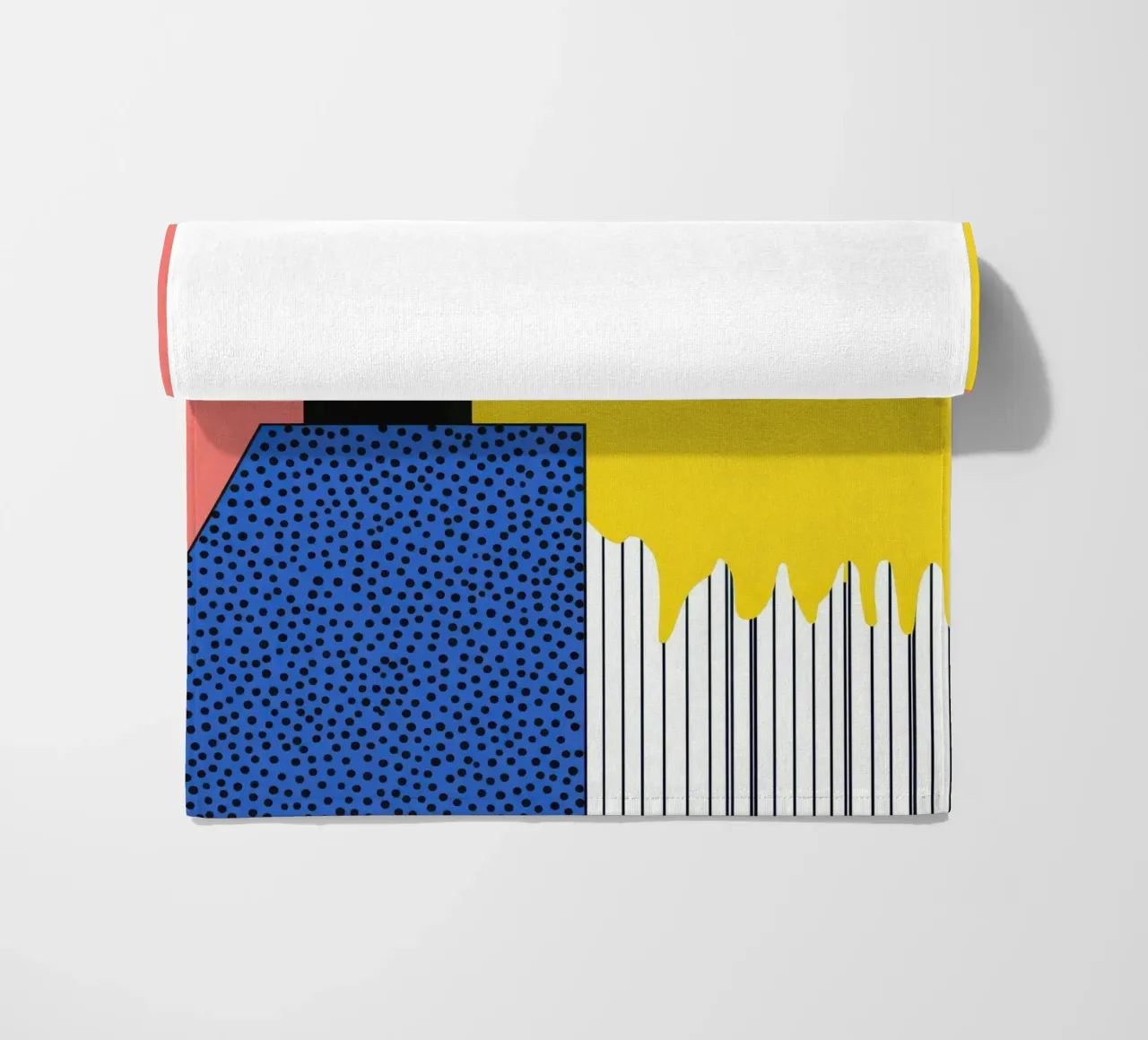 Abstrakte Komposition mit Punkten Strandtuch von Geometric
