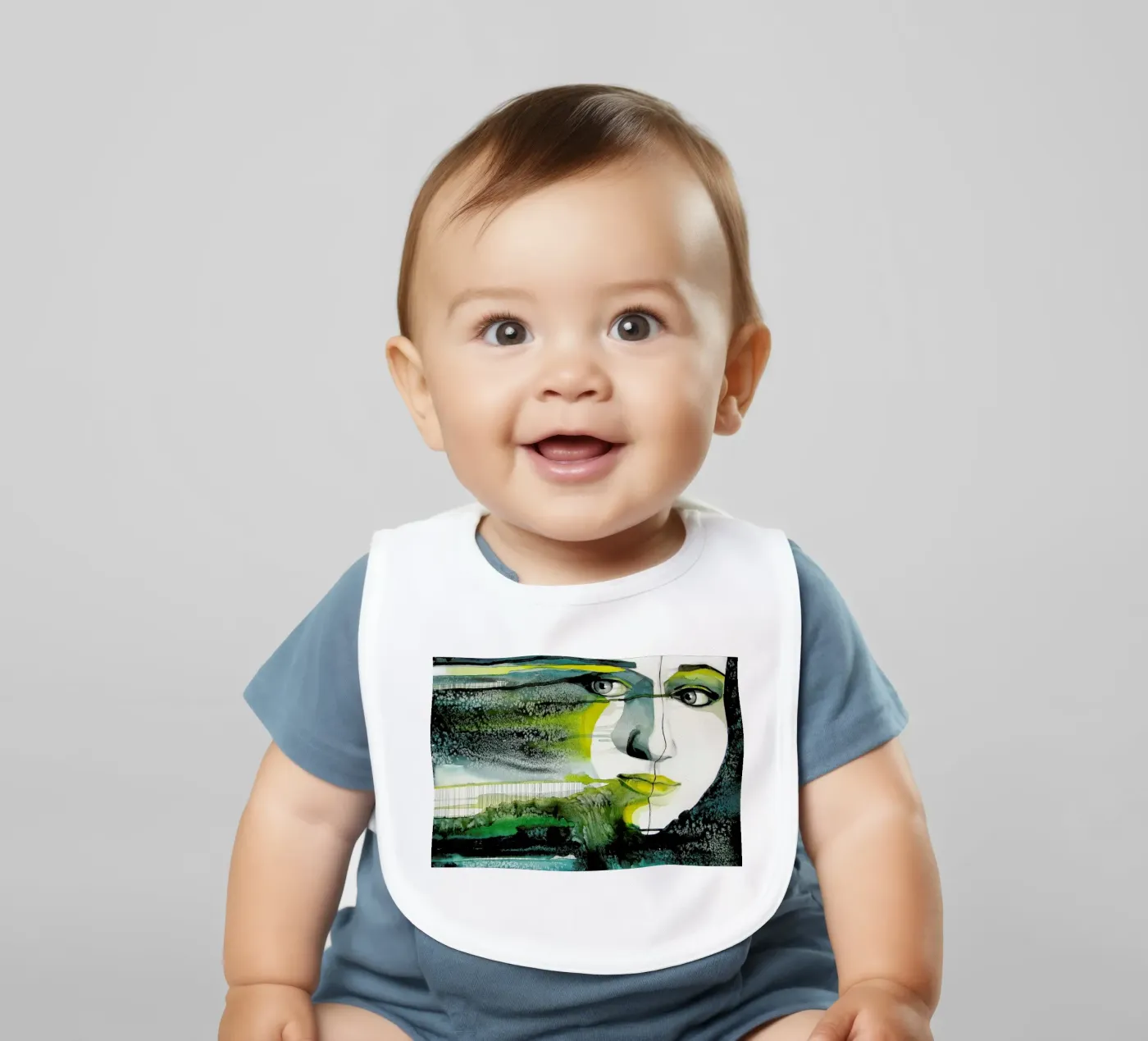 Memories baby bib by Rebekka
