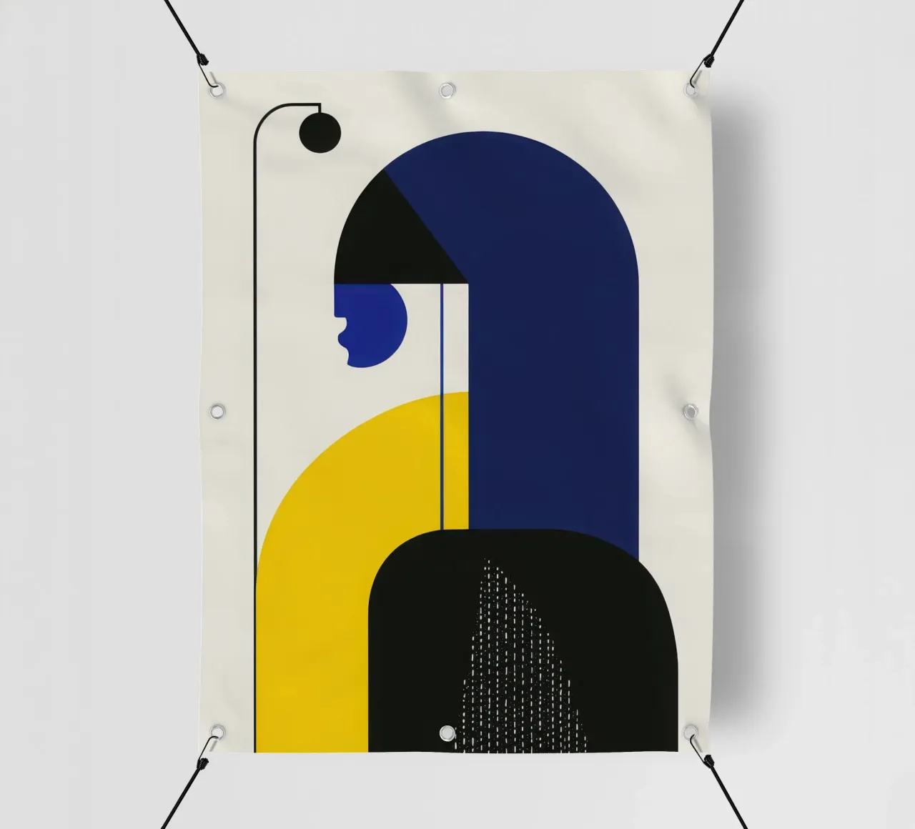 Geometria notturna telo in pvc da Geometric