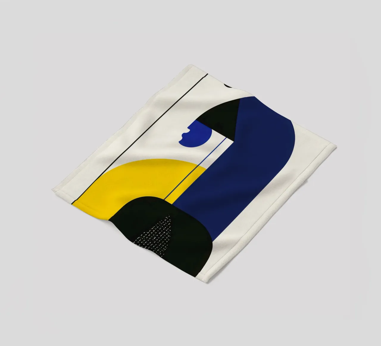 Nocturnal Geometry fleece blanket by Geometric