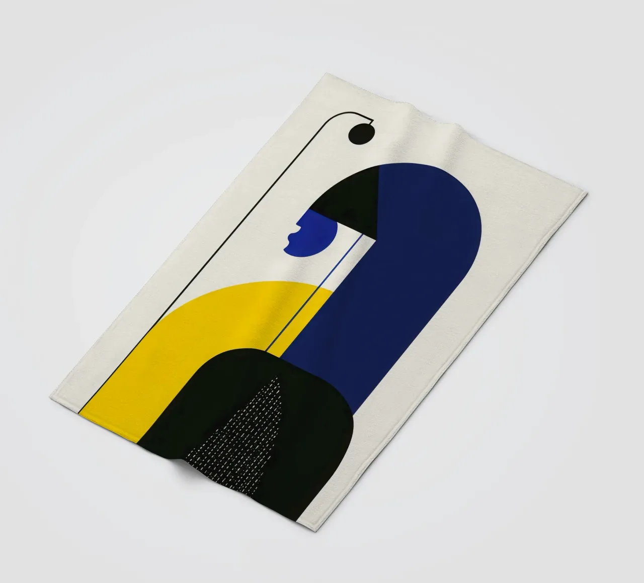 Nocturnal Geometry fleece blanket by Geometric