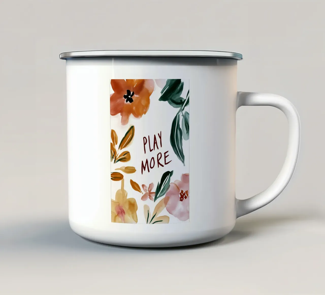 Play More tazza in smalto da treechild