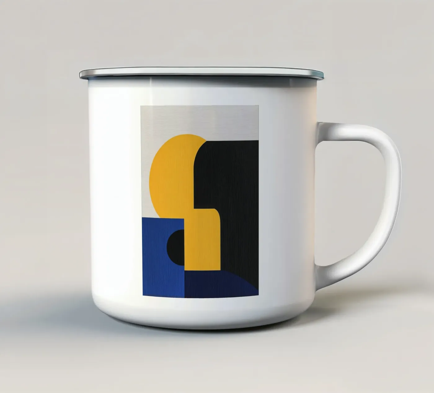 Composizione moderna tazza in smalto da Geometric