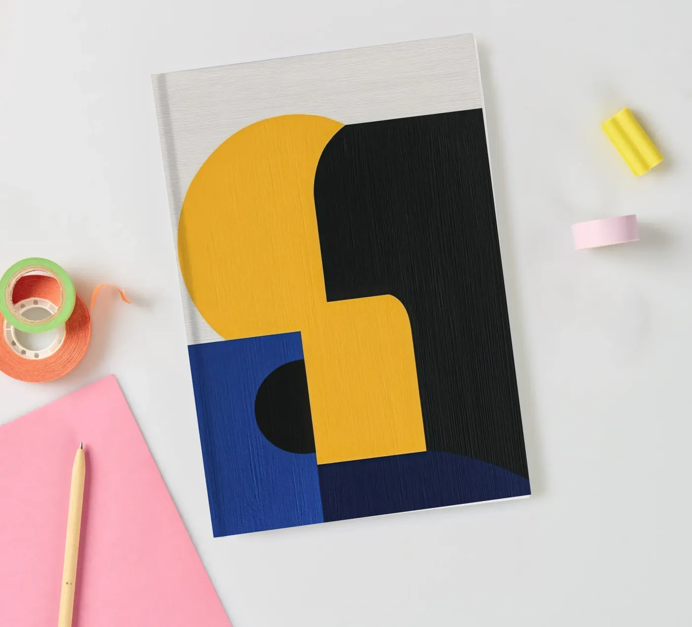 Composition Moderne notebook by Geometric