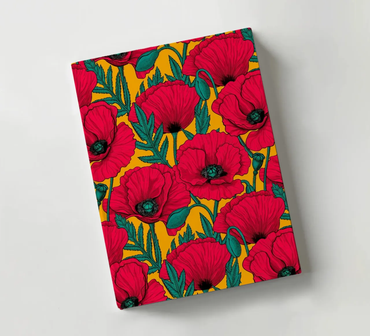 Red poppy Garden notebook by Painted Nature