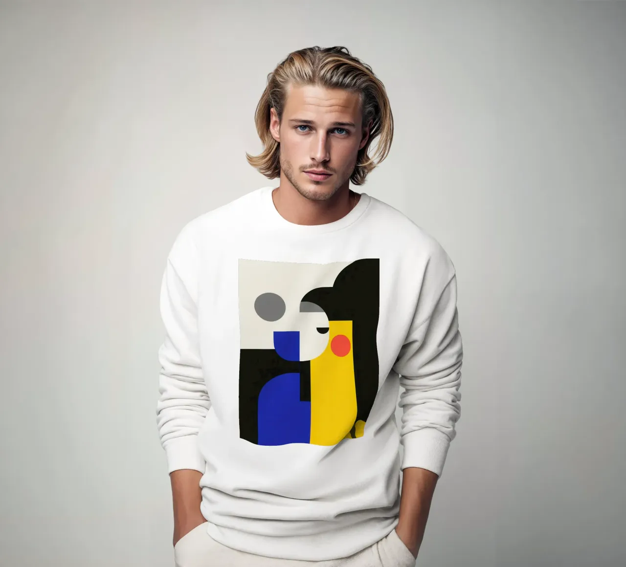 Visage Abstrait sweatshirt by Geometric
