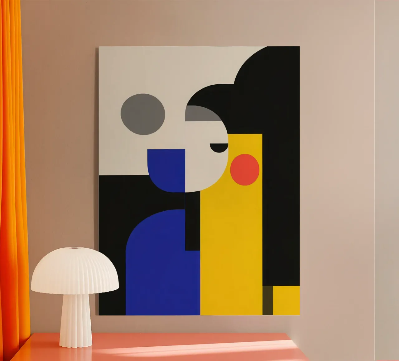 Visage Abstrait plexiglass da Geometric