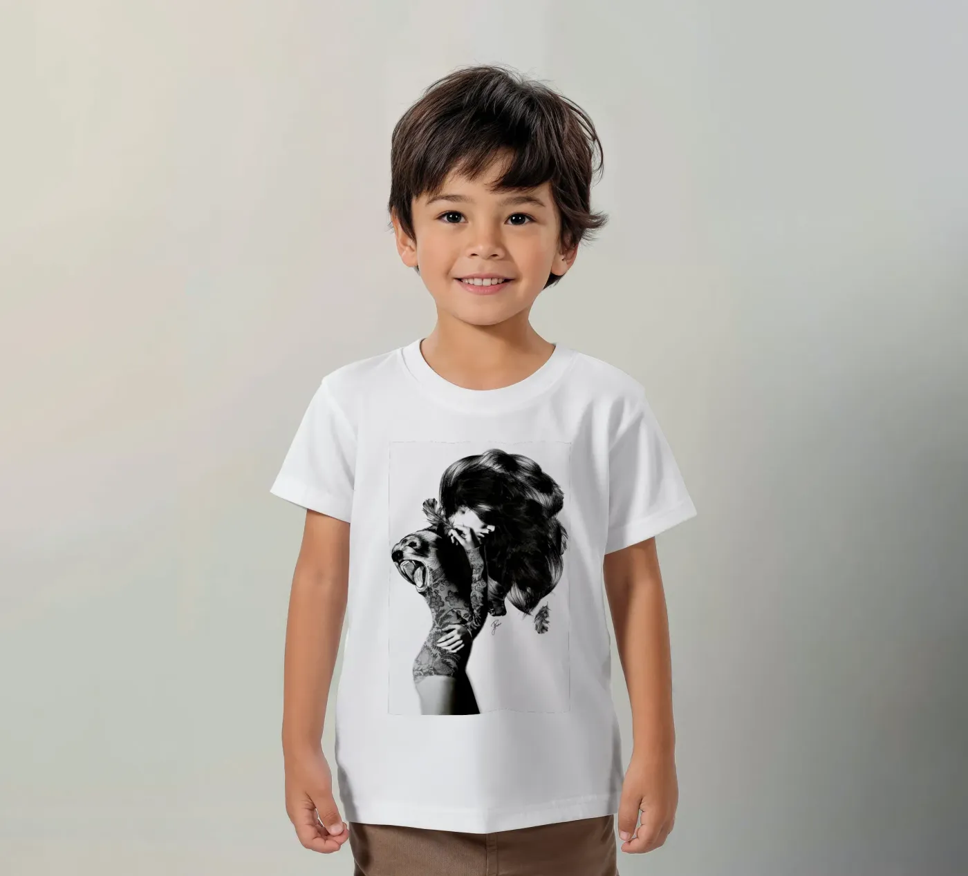 Bear 2 kinder t-shirt van Jenny Liz Rome