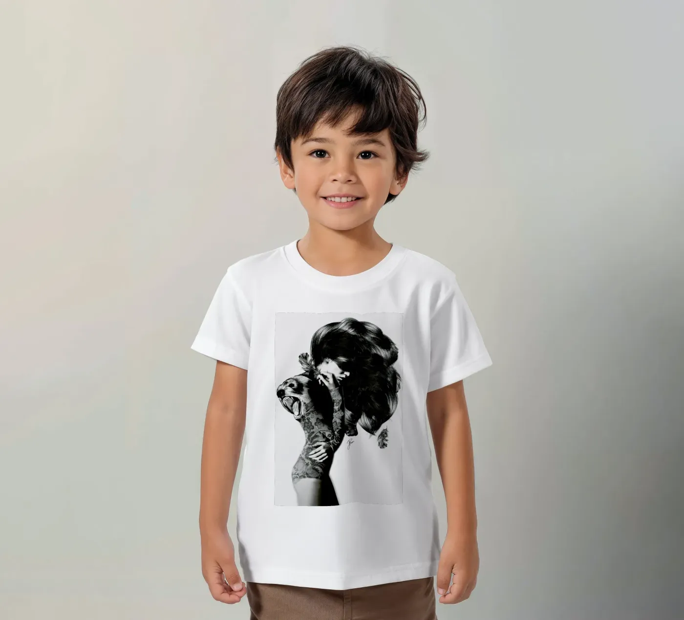 Bear 2 kinder t-shirt van Jenny Liz Rome