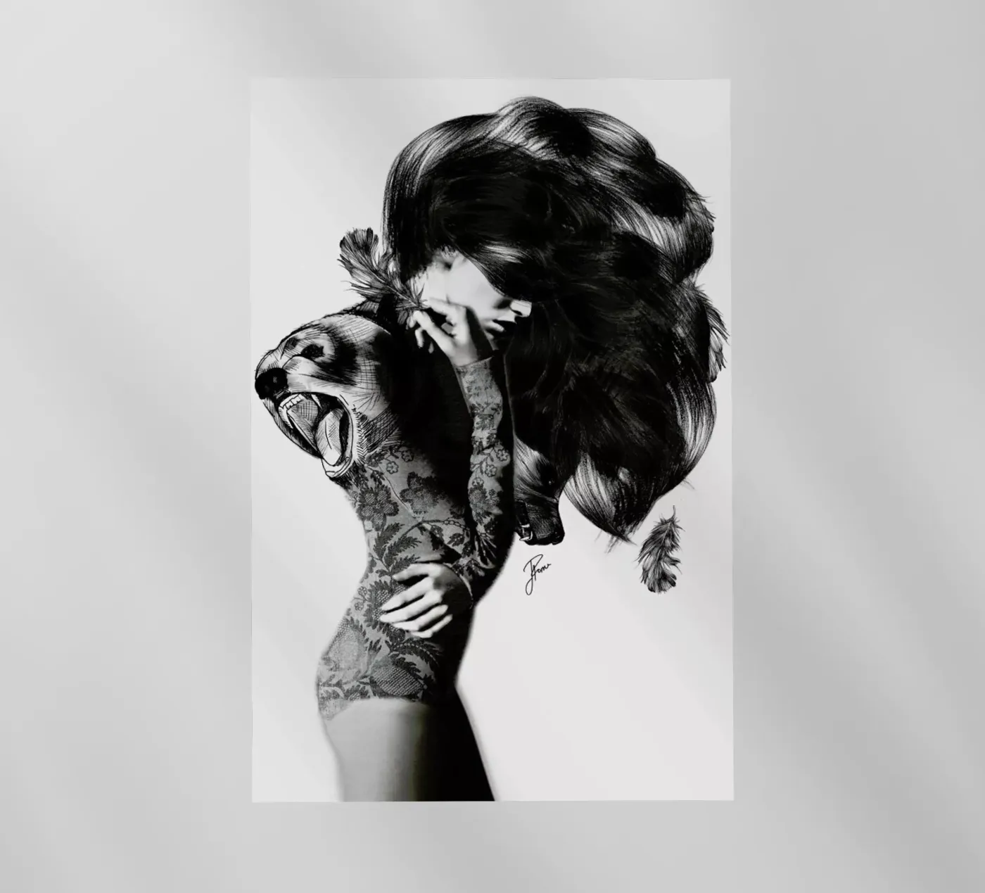 Bear 2 backlit folie van Jenny Liz Rome