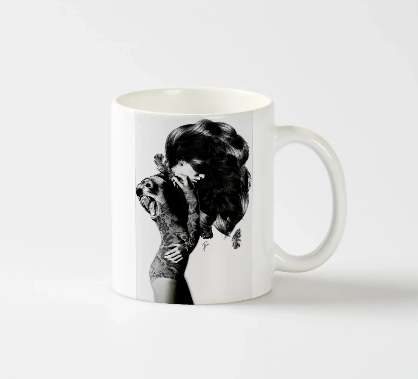 Bear 2 ceramic mug by Jenny Liz Rome